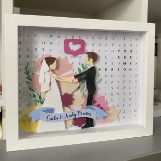 Cuadro decorativo con detalles 3D