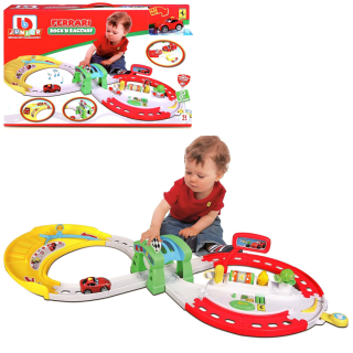 Juguete De Bebé BB Junior Ferrari Pista De Carrera Infantil Con Carro
