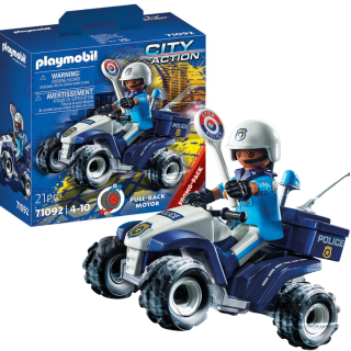 Playmobil Figura De Colección City Action Policía Speed Quad