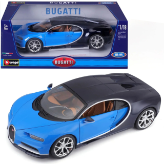 Auto de Colección 1:18 Bugatti Chiron Azul
