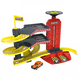 Juguete Pista De Autos Teamsterz Playset 3 Pisos Garaje Ciudad + 3 Autos De Metal
