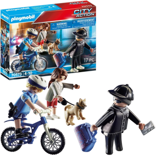 Playmobil City Action Persecución Del Carterista Set De Policía