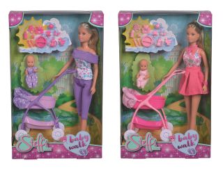 MUÑECA STEFFI LOVE Paseo de Bebé + Accesorios