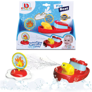 Juguete De Bebé BB Junior Splash N Play Barco de Bomberos Para Baño