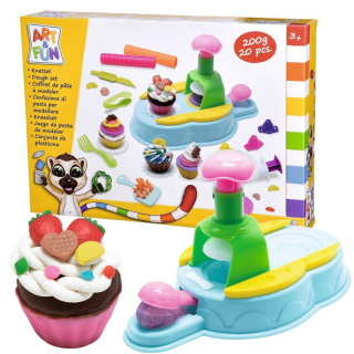 Plastilina Art & Fun Set de Masas Cupcake con Moldes y Accesorios