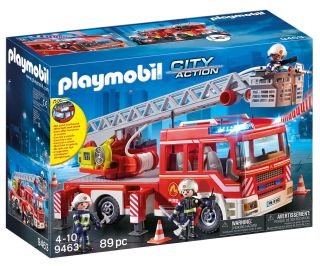 PLAYMOBIL CITY ACTION: Camión de Bomberos con Escalera