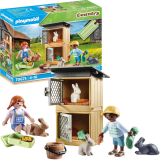 Playmobil Country Set Alimentar A Los Conejos