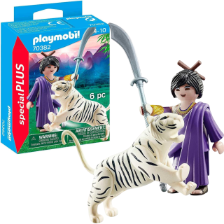 Playmobil Figura De Colección Special Plus Luchador Con Tigre