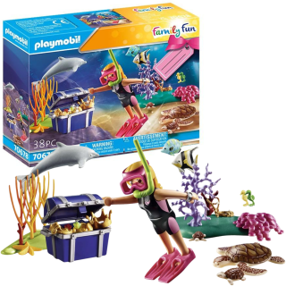 Playmobil Family Y Fun Buceadora Con Accesorios Marinos