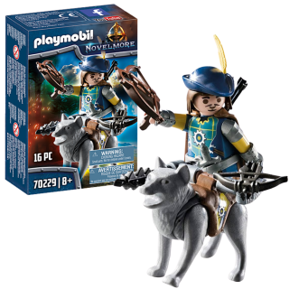 Playmobil Figura De Colección Novelmore Ballestero Con Lobo