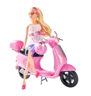 MUÑECA STEFFI LOVE con motoneta y casco