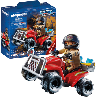 Playmobil Figura De Colección City Action Carro De Bomberos