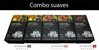 Combo de los suaves. 100 cápsulas. Compatible con Nespresso®.