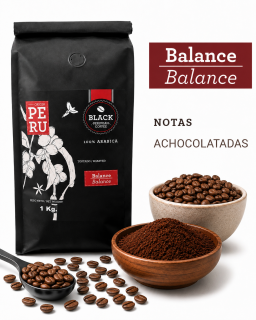Bolsa de 1 kg de café tostado balance.