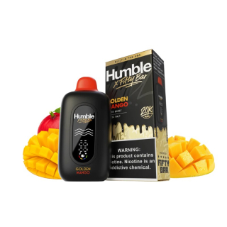 HUMBLE X FIFTY BAR 20 K GOLDEN MANGO 20 000 PUFFS