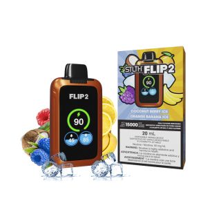 STLTH FLIP 2 COCONUT BERRY ICE /ORANGE BANANA ICE 15 000 PUFFS