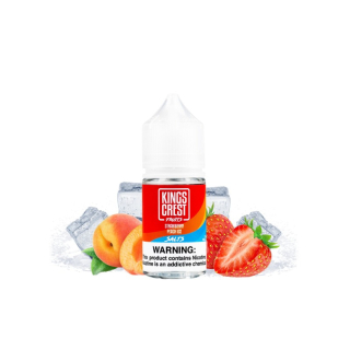 KINGS CREST FRUITS SALT NIC STRAWBERRY PEACH ICE 30 ML