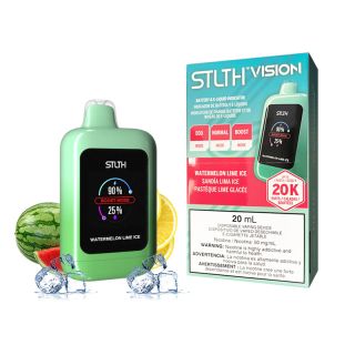 STLTH VISION WATERMELON LIME ICE 20 000 PUFFS