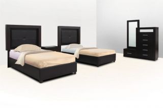 DM 2 DORMITORIOS 1.5 PLZS + CABECERA + 1 COMODA + ESPEJO SINGLE