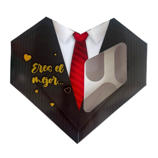 Caja Smoking Corazón x6 Chocotejas