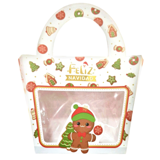 Caja Cartera Blanca Navidad