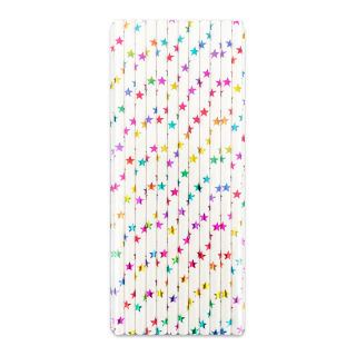 Sorbete Papel Diseño Brilloso Estrellas 25 und