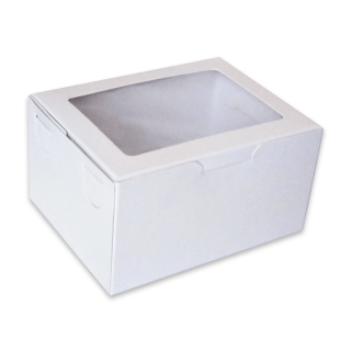 Caja para Turrón De 1/4kg Blanca