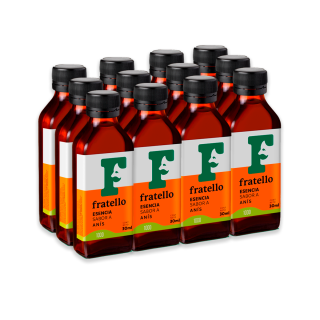 Esencia Soluble Sabores Varios Fratello 90ml Pack x12 und