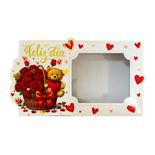 Caja Chocotejas x4 Osito y Rosas