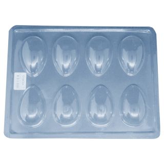 Molde Plástico Huevos de Pascua x8