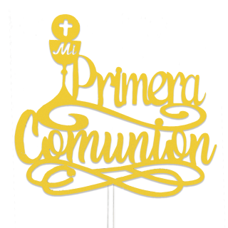 Topper Mi Primera Comunión Colores Varios x und