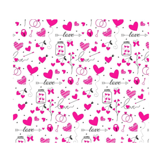Papel Manteca Love Corazones 10 und.