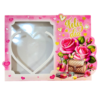 Caja Chocotejas x12 Rosas Rosadas