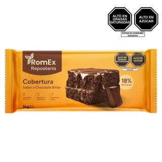 Cobertura Sabor a Chocolate Bitter Romex 1kg