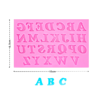 Molde de Silicona Letras Mini Mayusculas