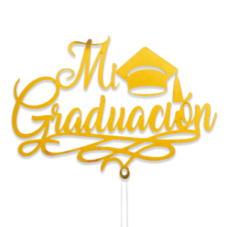 Topper Mi Graduación Colores Varios x und