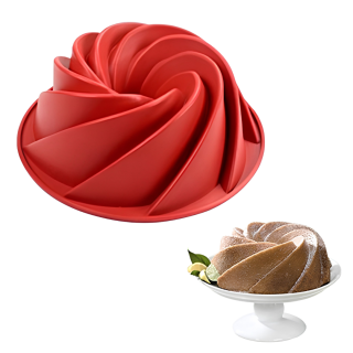 Molde Silicona Espiral para Pastel 24cm