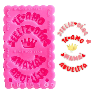 Molde Silicona Felíz Día Mamá
