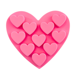 Molde Silicona Corazón 10 Corazones