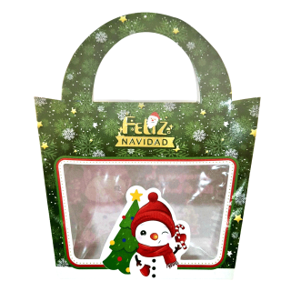 Caja Cartera Verde Navidad