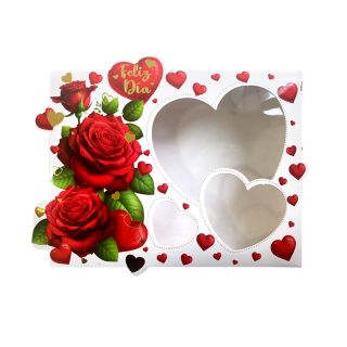 Caja Chocotejas x12 Rosas San Valentín