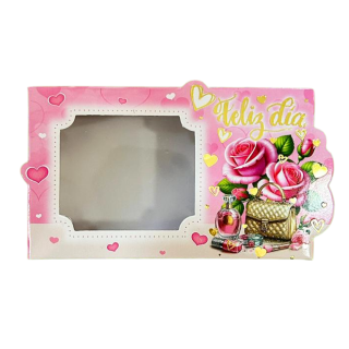 Caja Chocotejas x4 Rosas Rosadas