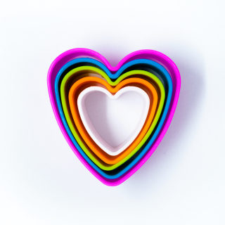 Cortadores de Plástico Corazones x5 und