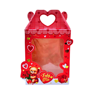 Caja Lonchera Cupcake x1 Oso San Valentín