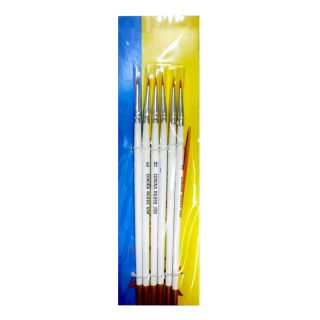 Set de 6 Pinceles Punta Fina