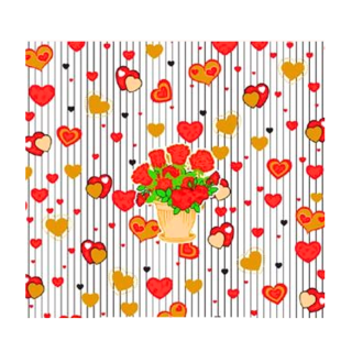 Papel Platina 50und Ramo de Rosas