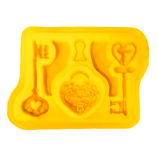 Molde De Silicona 2 Llaves y Candado
