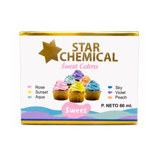 Colorantes en Gel Pastel Star Chemical 6 unidades