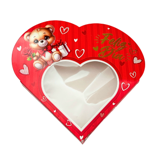 Caja Corazón Chocolatera Osito Regalos