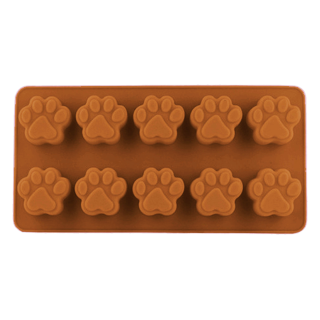 Molde Silicona Huella Patita x10 Cav
